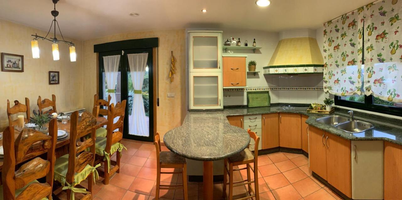 Chalet Rural 400 M Playa Piscina Barbacoa Chimenea บวยอู ภายนอก รูปภาพ