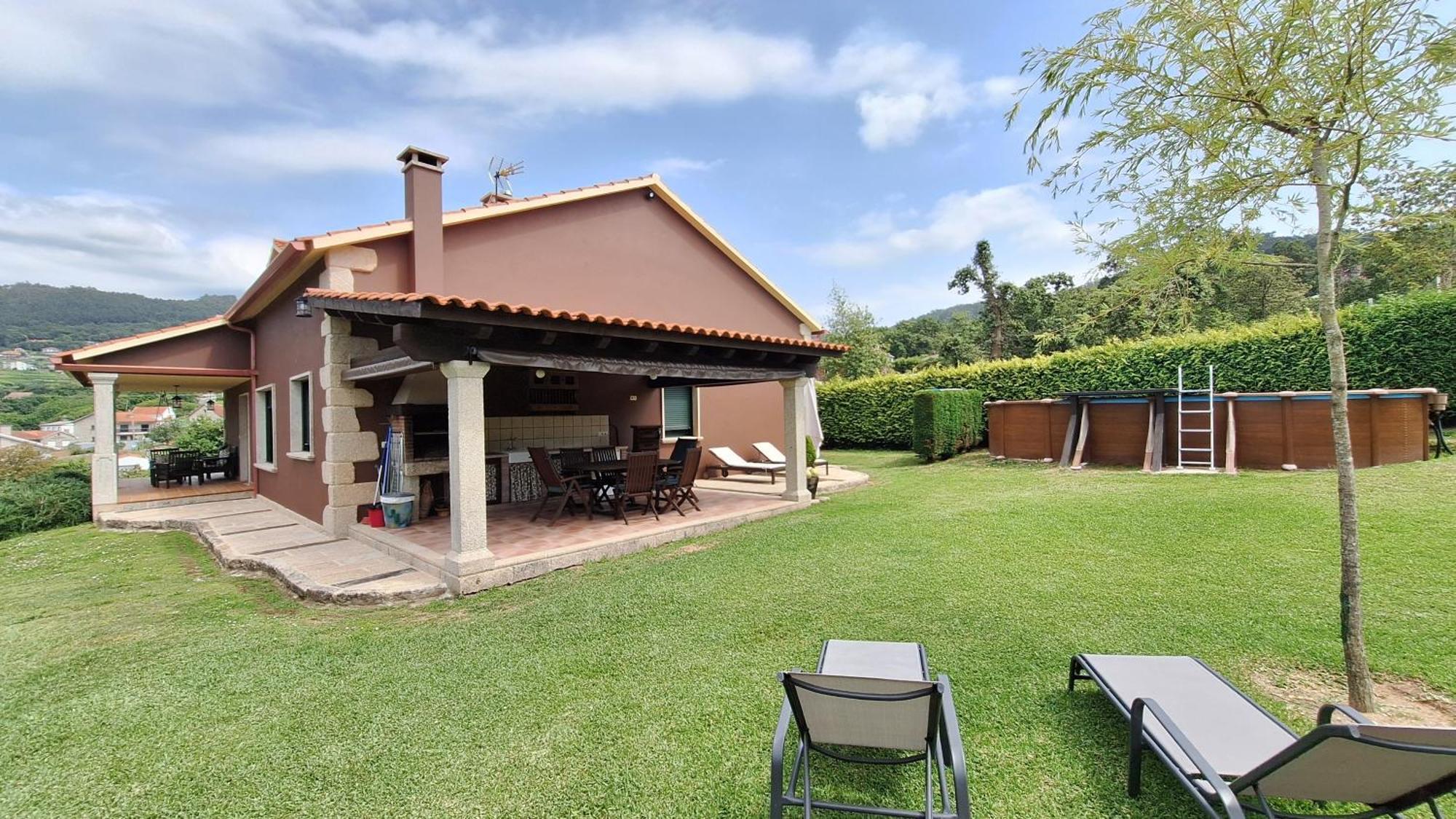 Chalet Rural 400 M Playa Piscina Barbacoa Chimenea บวยอู ภายนอก รูปภาพ