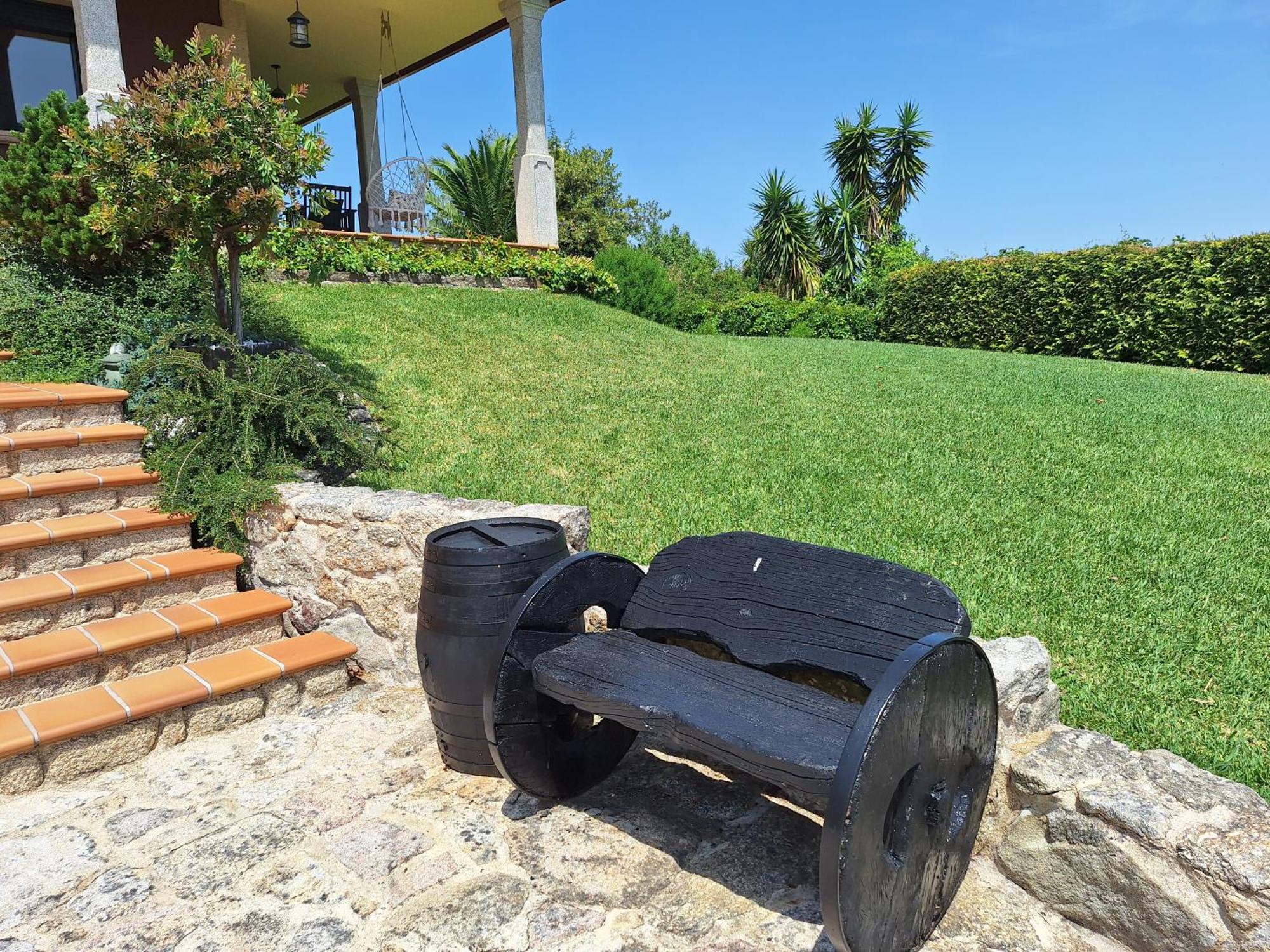 Chalet Rural 400 M Playa Piscina Barbacoa Chimenea บวยอู ภายนอก รูปภาพ