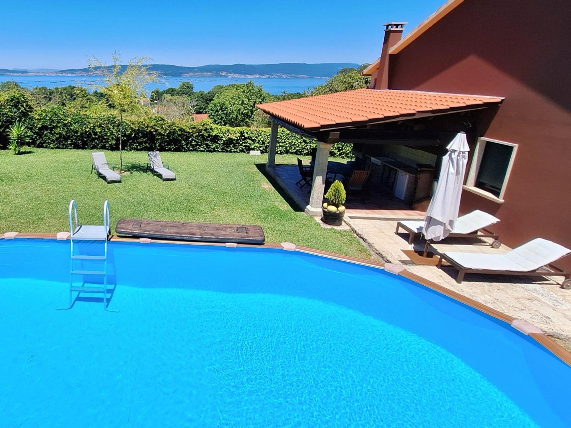 Chalet Rural 400 M Playa Piscina Barbacoa Chimenea บวยอู ภายนอก รูปภาพ